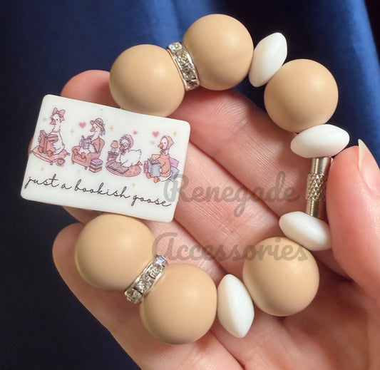 Silicone Charm - Just A Bookish Goose
