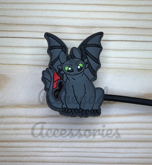 Straw Topper - Black Dragon Character