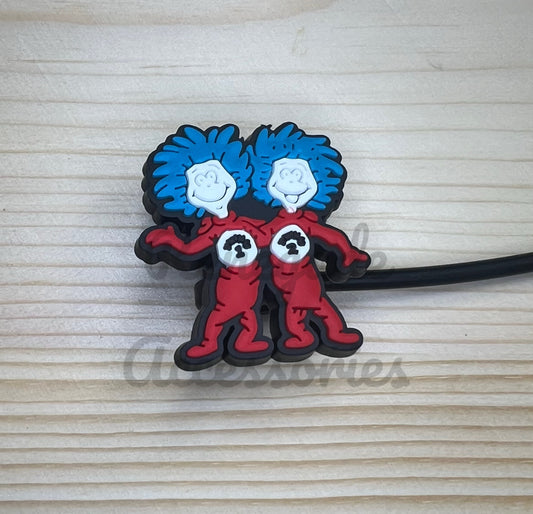 Straw Topper - Thing 1 & 2 Characters