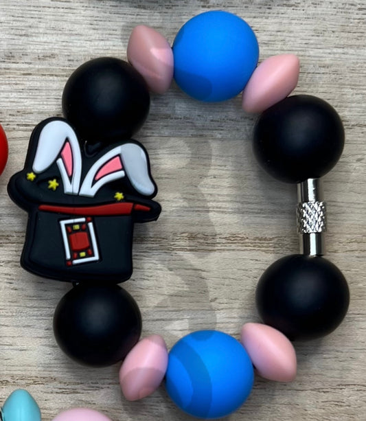 Silicone Charm - Magicians Hat Bunny