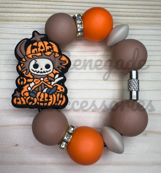 Silicone Charm - Scarecrow Pumpkins