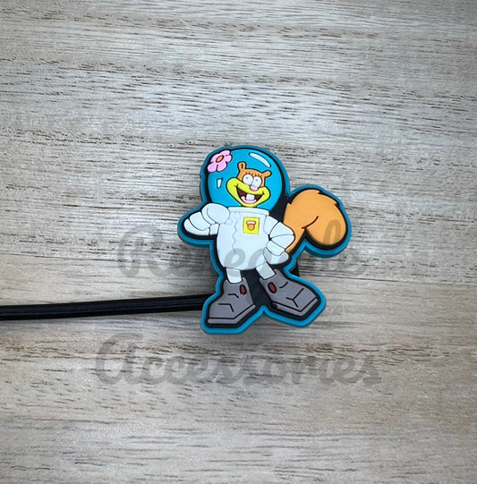 Straw Topper - Under Sea Character - Sandy