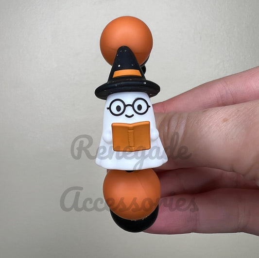 Silicone Charm - Book Ghost