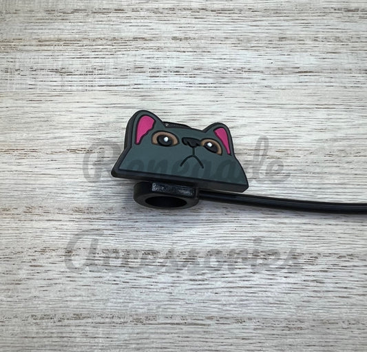 Straw Topper - Cat