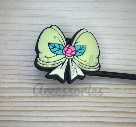 Straw Topper - Princess Bow Beauty