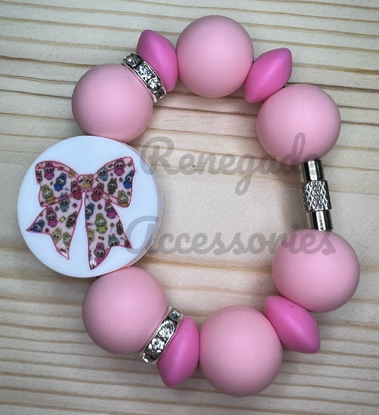 Silicone Charm - Bubu Round Bow