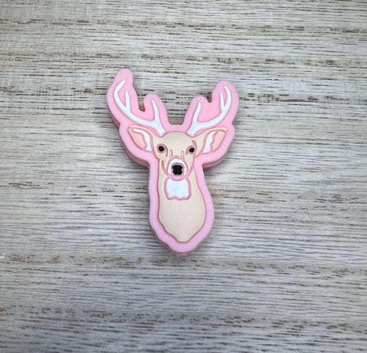 Focal Bead - Pink Deer