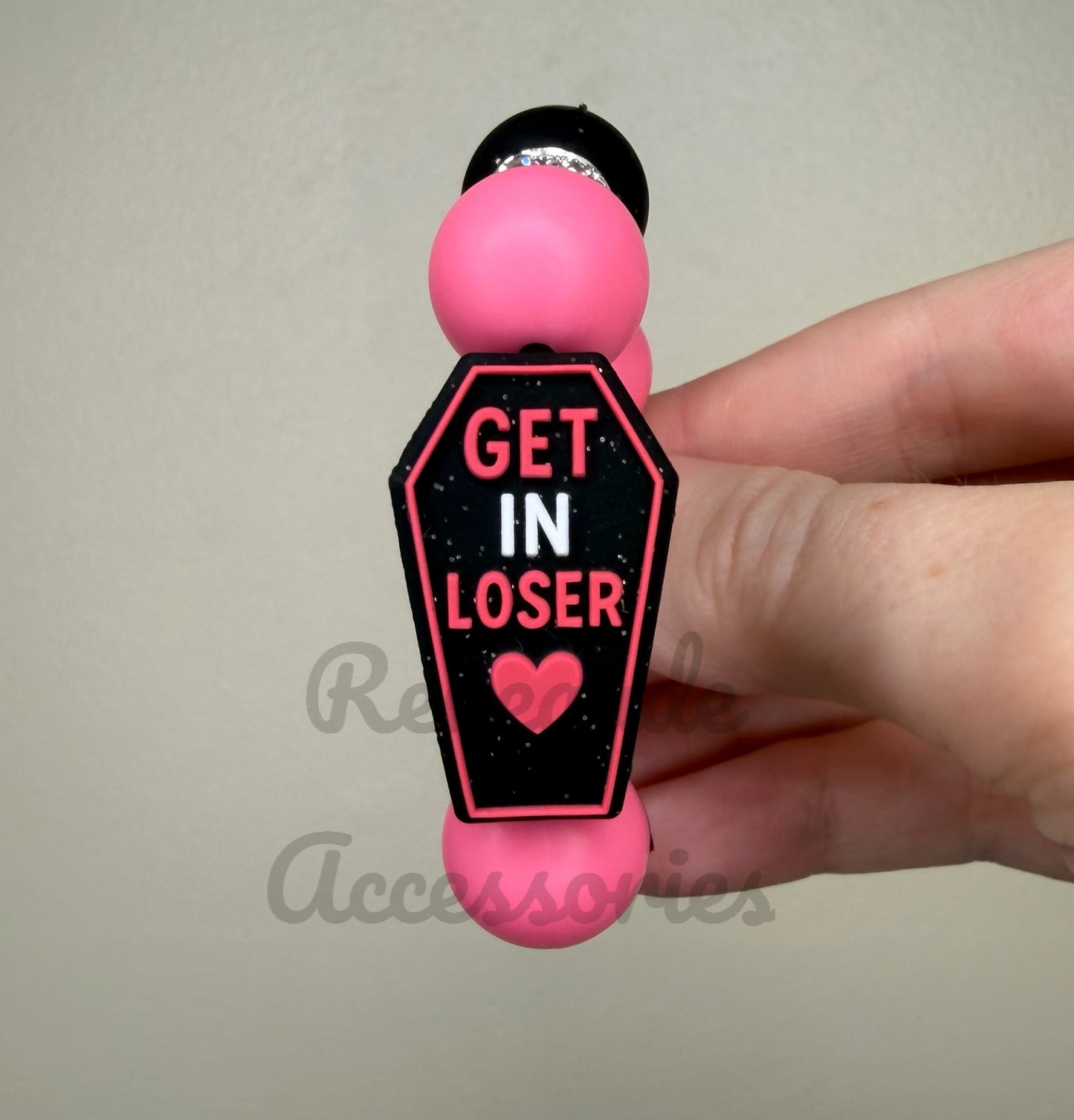 Silicone Charm - Get In Loser