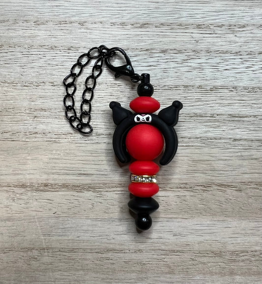 Silicone Charm - HK Kuro - Handle Or Straw Charm - Keychain