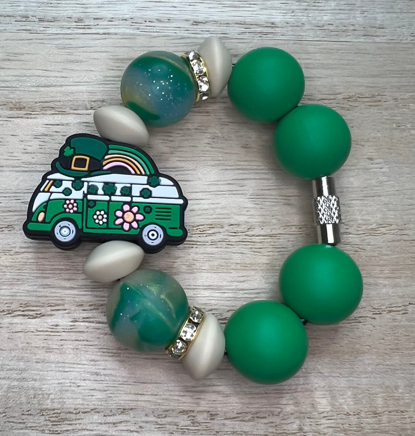 Silicone Charm - St Pattys Van