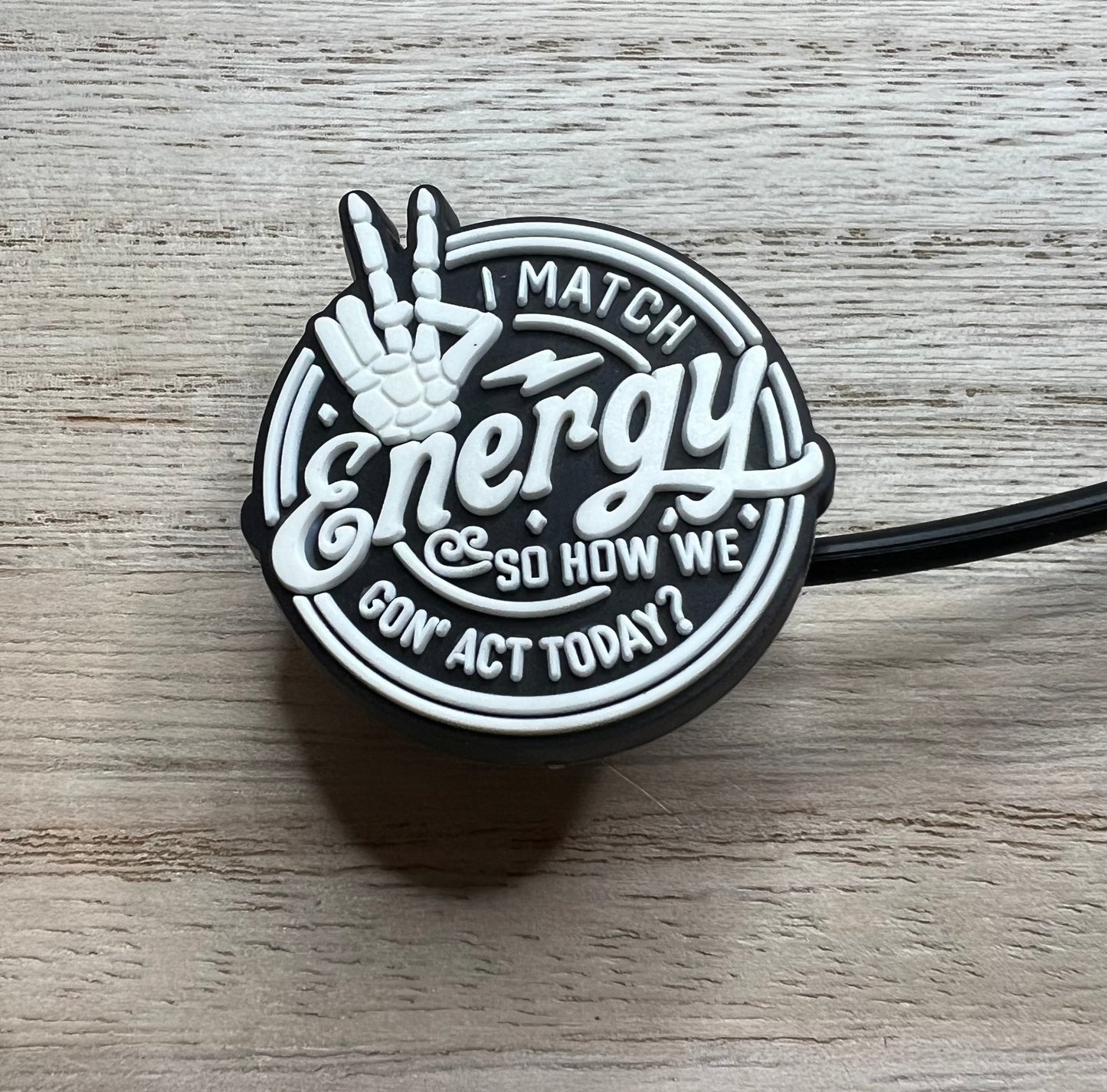 Straw Topper - I Match Energy