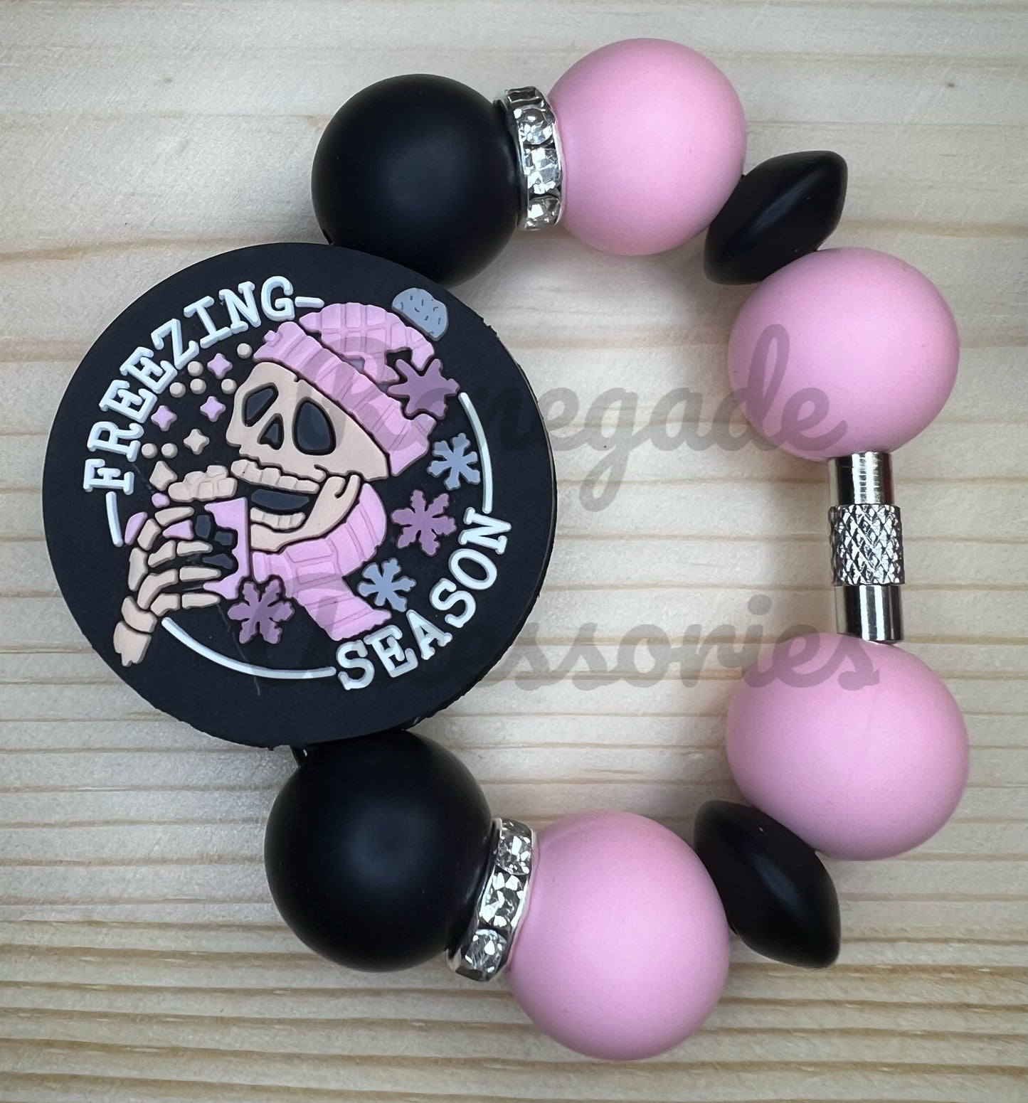 Silicone Charm - Freezing Season Skeleton