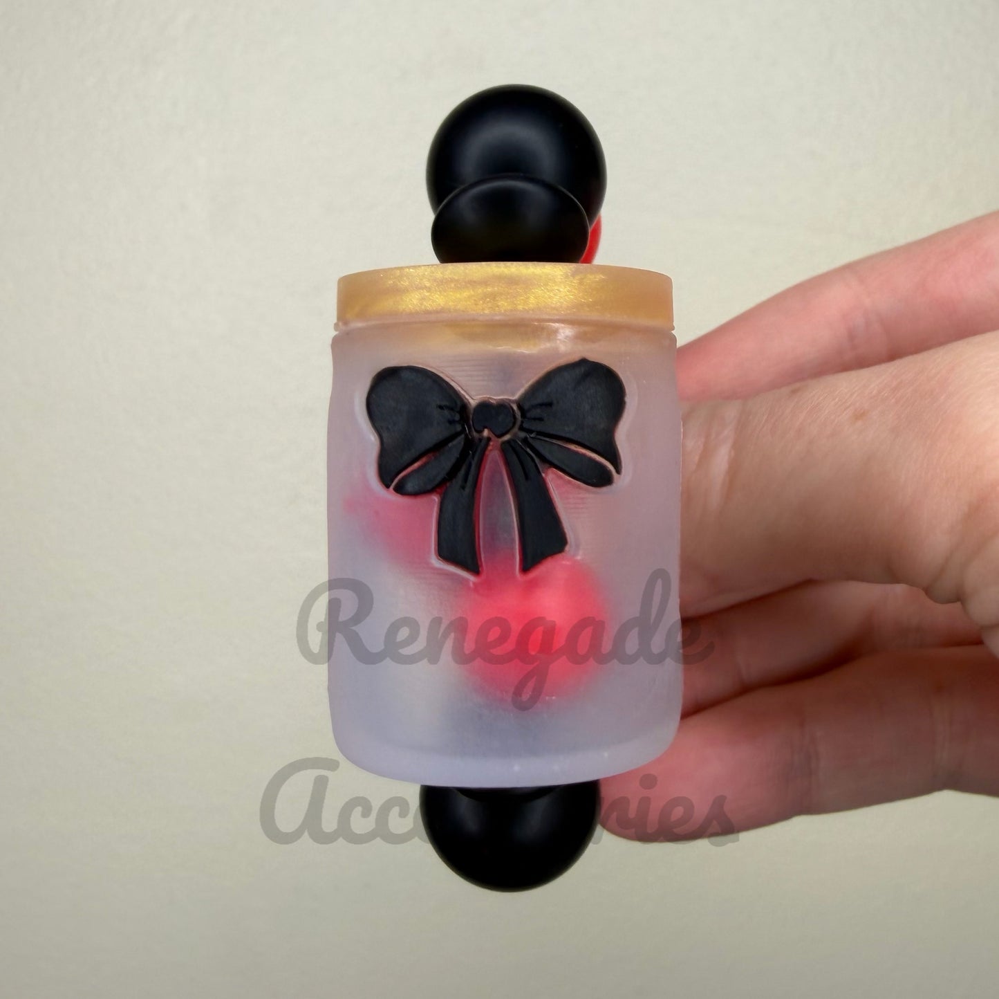 Silicone Charm - Jar Of Cherries (Cherries Move!)