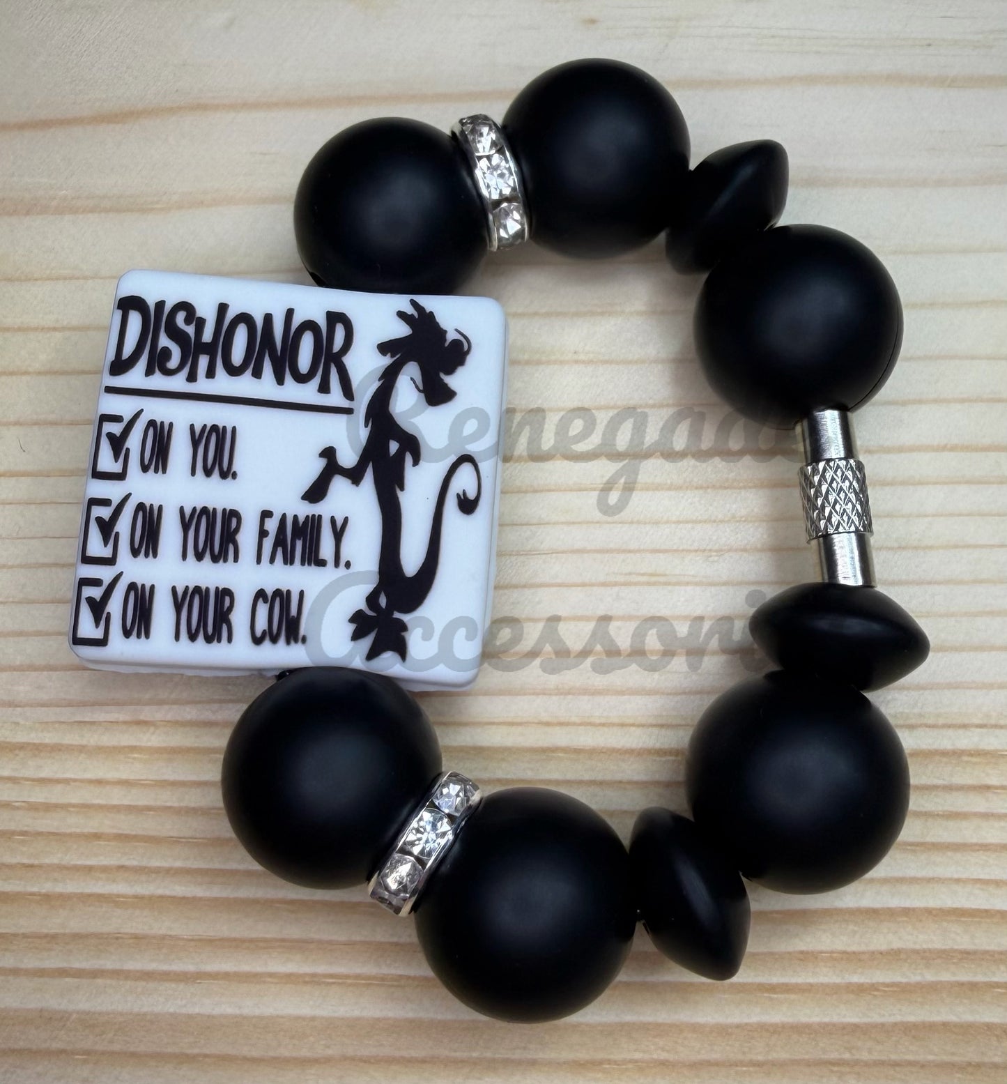 Silicone Charm - Dishonor - Warrior Princess Dragon