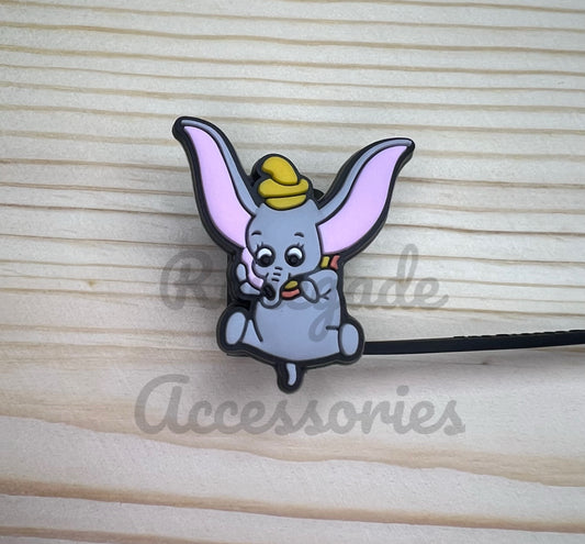 Straw Topper - Elephant Character