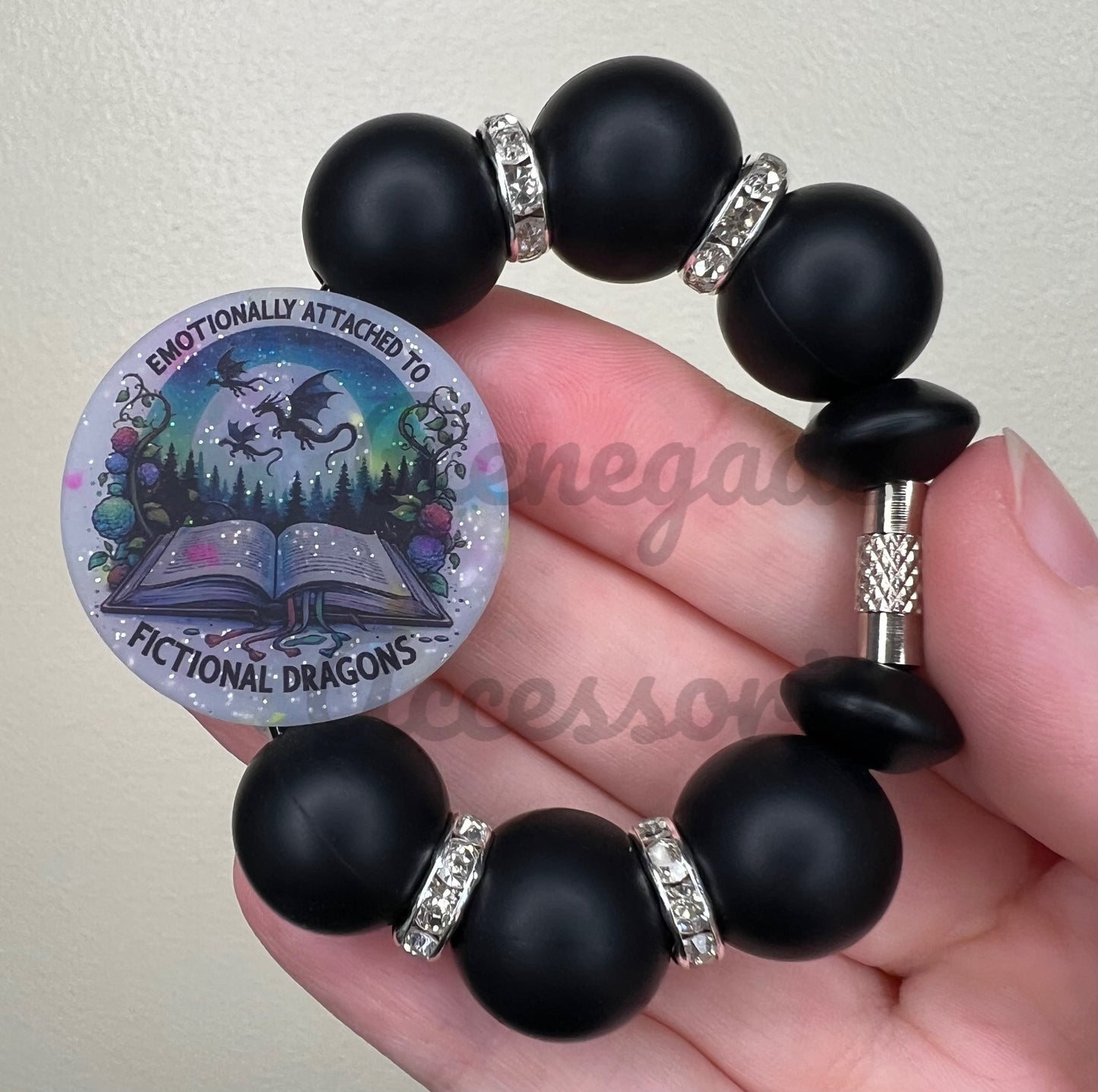Silicone Charm - Emotionally Attached To Fictional Dragons