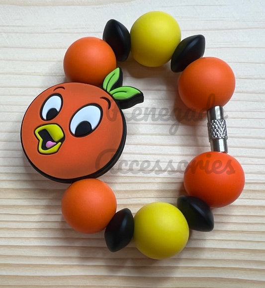 Silicone Charm - Citrus Bird