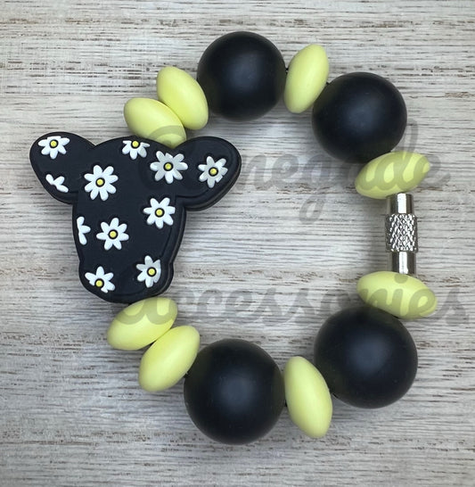 Silicone Charm - Daisy Cow