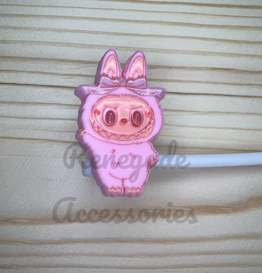 Straw Topper - Bubu Pink Bow