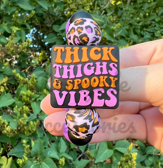 Silicone Charm - Thick Thighs & Spooky Vibes