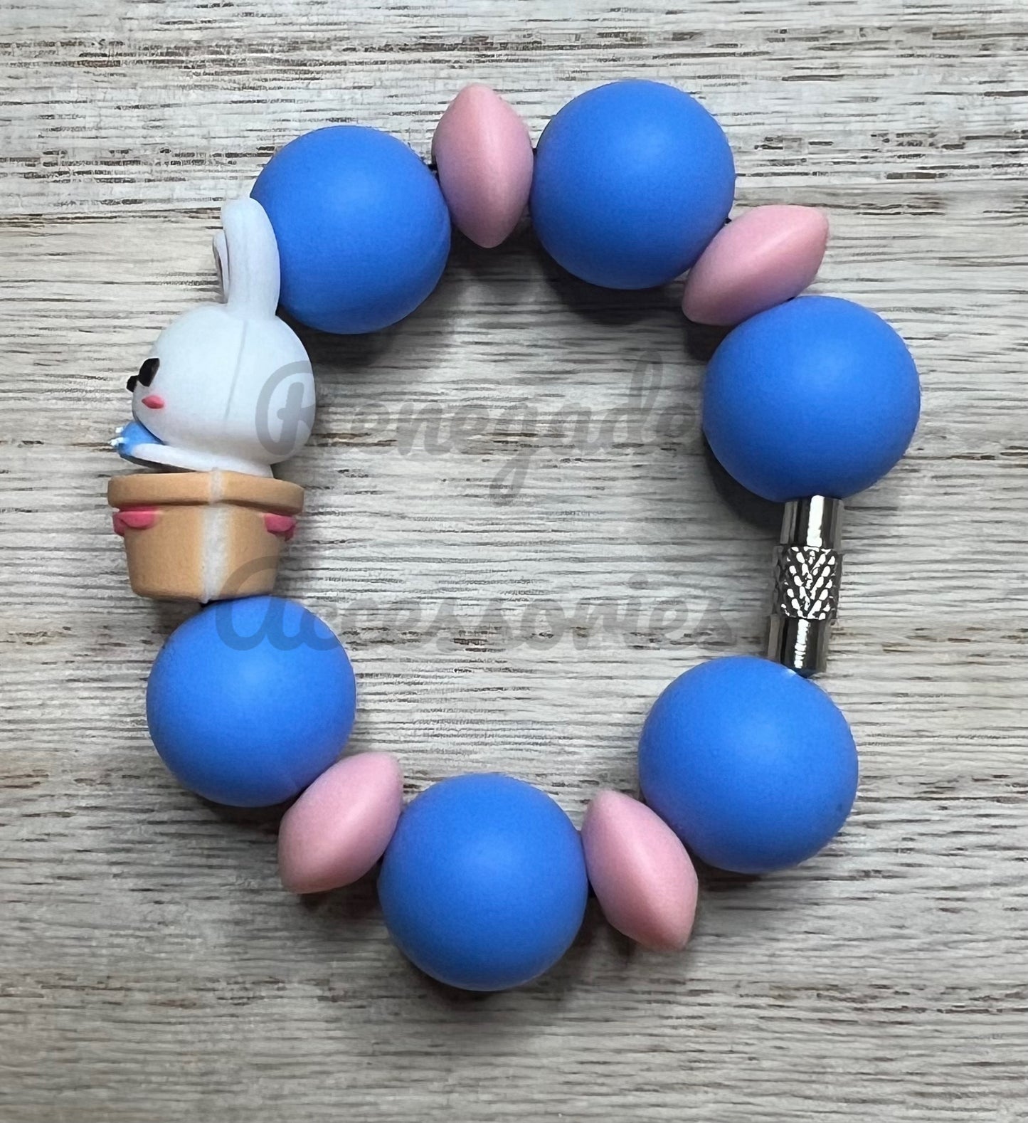 Silicone Charm - Bunny Basket
