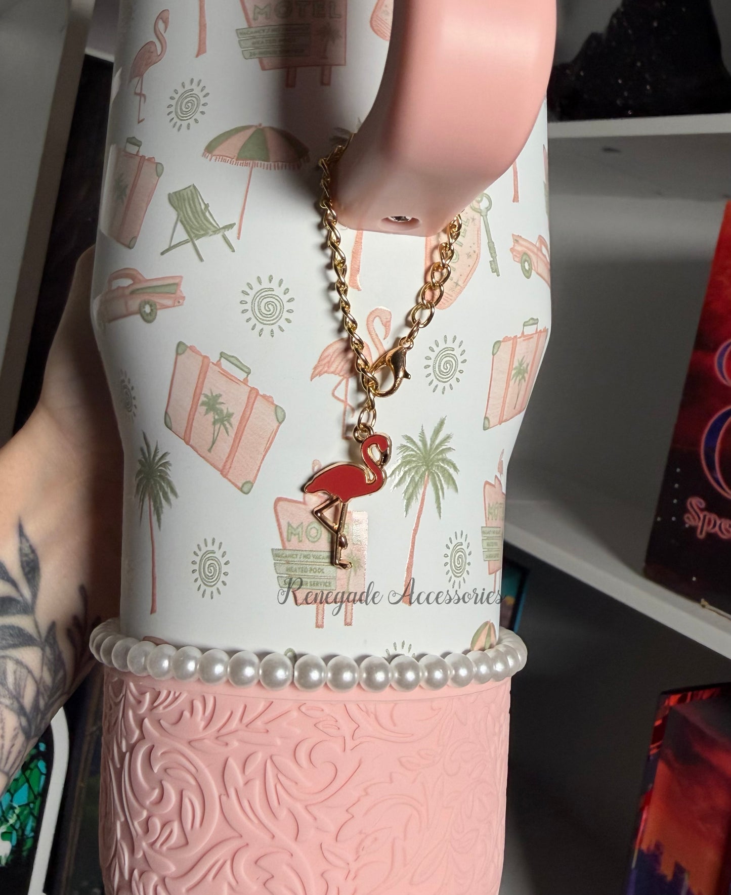 Metal Charm - Gold Flamingo - Road Trip