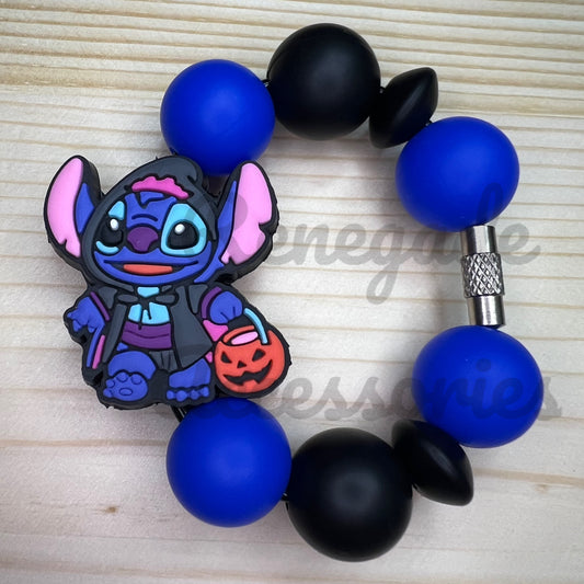 Silicone Charm - Blue Alien Trick Or Treat