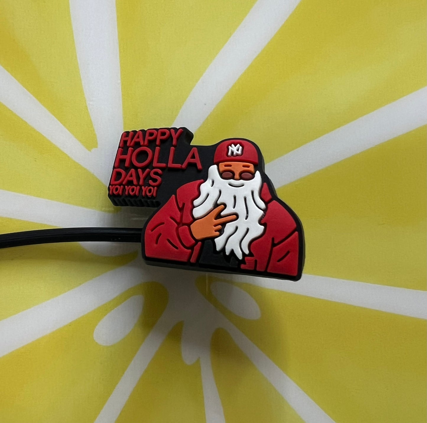 8MM Straw Topper - Happy Holla Days