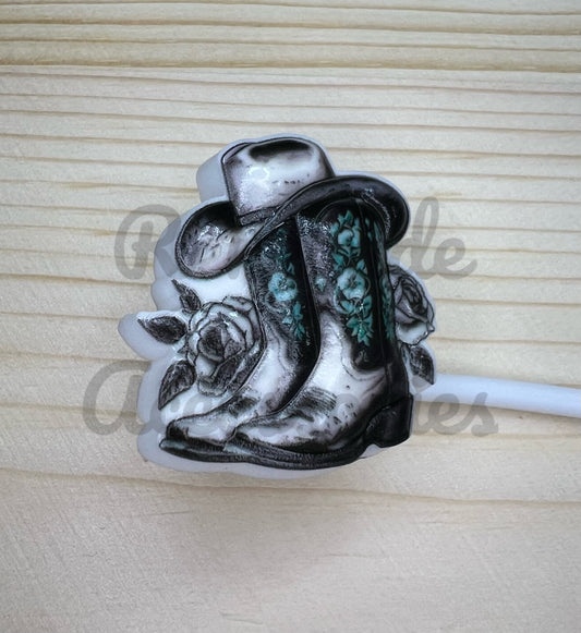 Straw Topper - Cowgirl Boots
