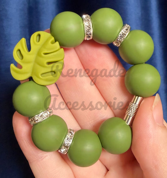 Silicone Charm - Monstera