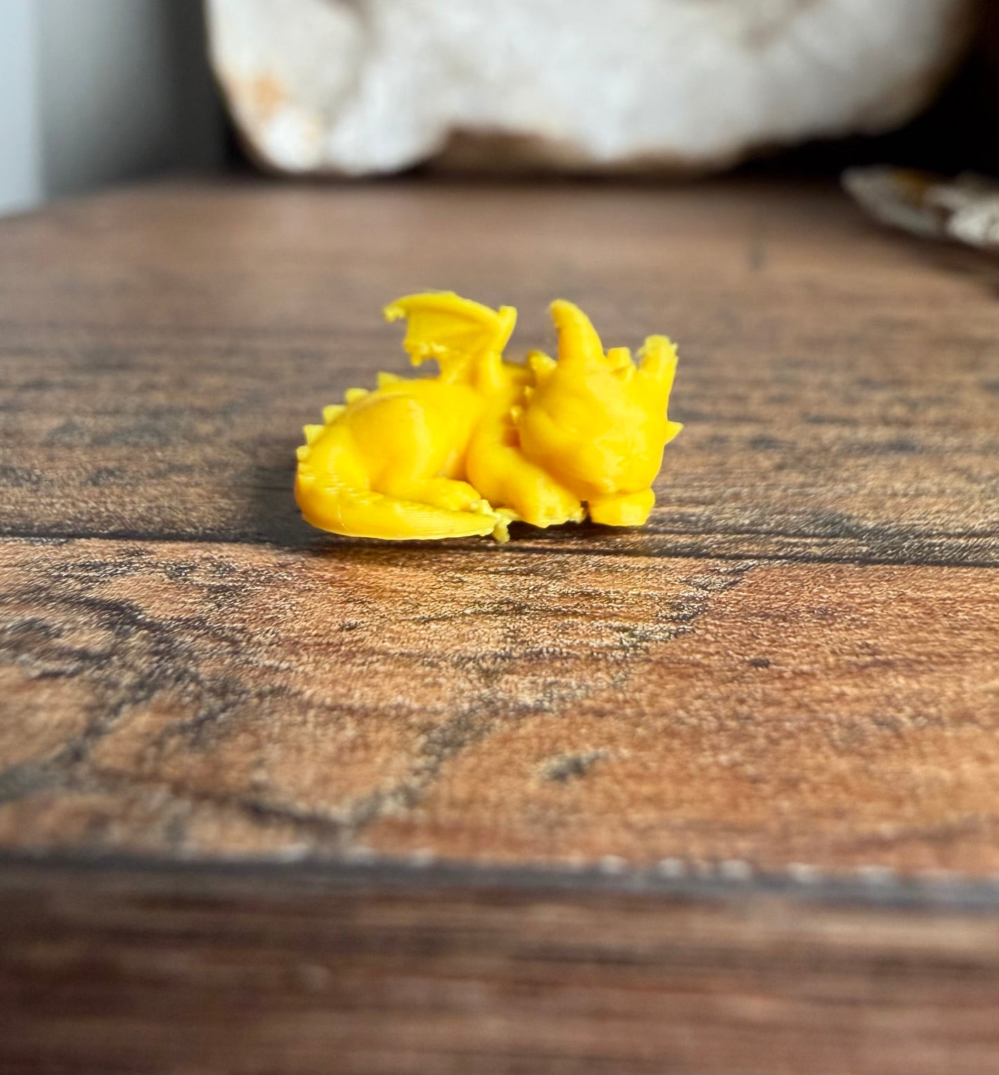 3D Printed Mini Dragon - Yellow/Gold