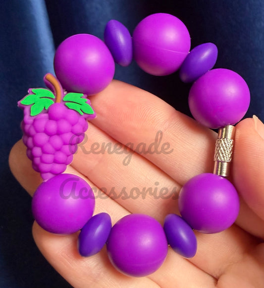 Silicone Charm - Grapes