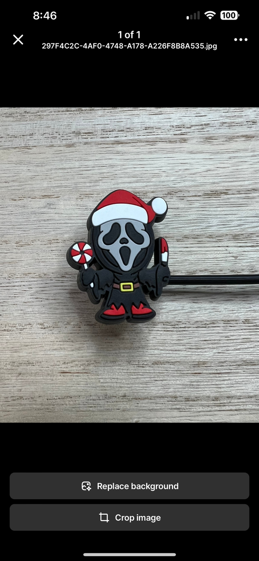 Straw Topper - Ghostface Christmas - Character