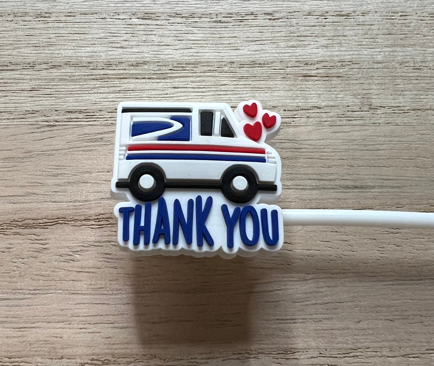 Straw Topper - Mail Truck