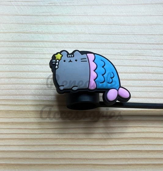 Straw Topper - Mermaid Cat