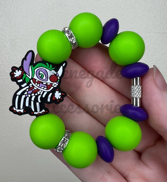 Silicone Charm - Blue Alien Beetle Guy