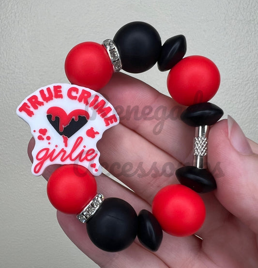 Silicone Charm - True Crime Girlie