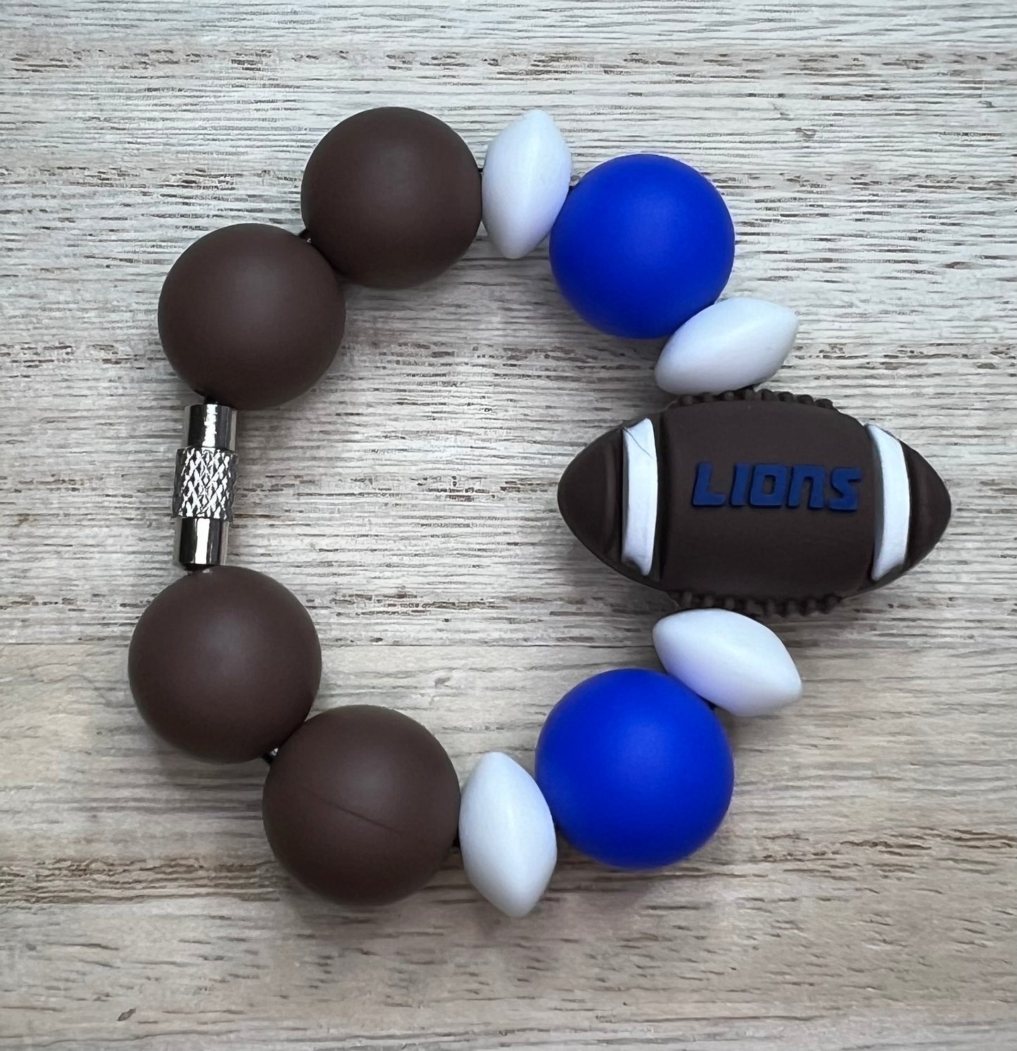 Silicone Charm - Football - Detroit - Sports