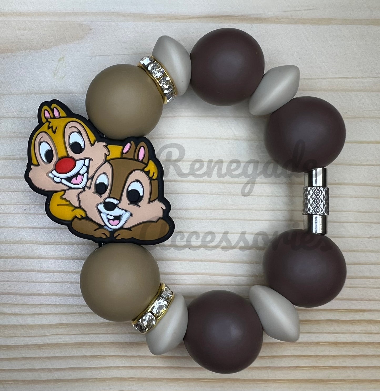 Silicone Charm - Chip & Dale