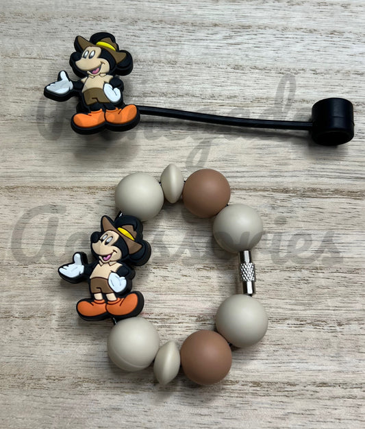 Silicone Charm & Topper SET - Mouse Ears Boy