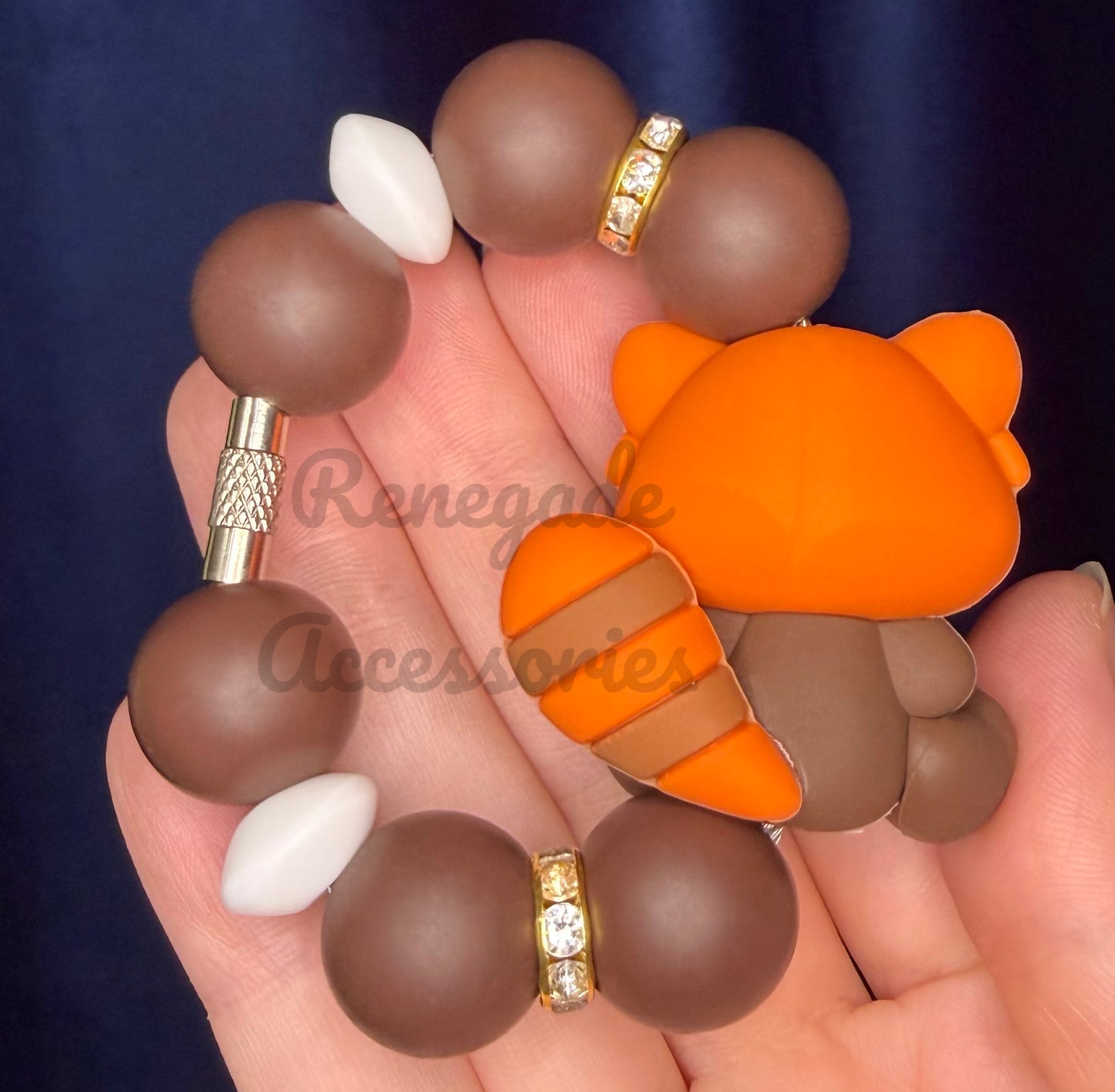 Silicone Charm - Red Panda