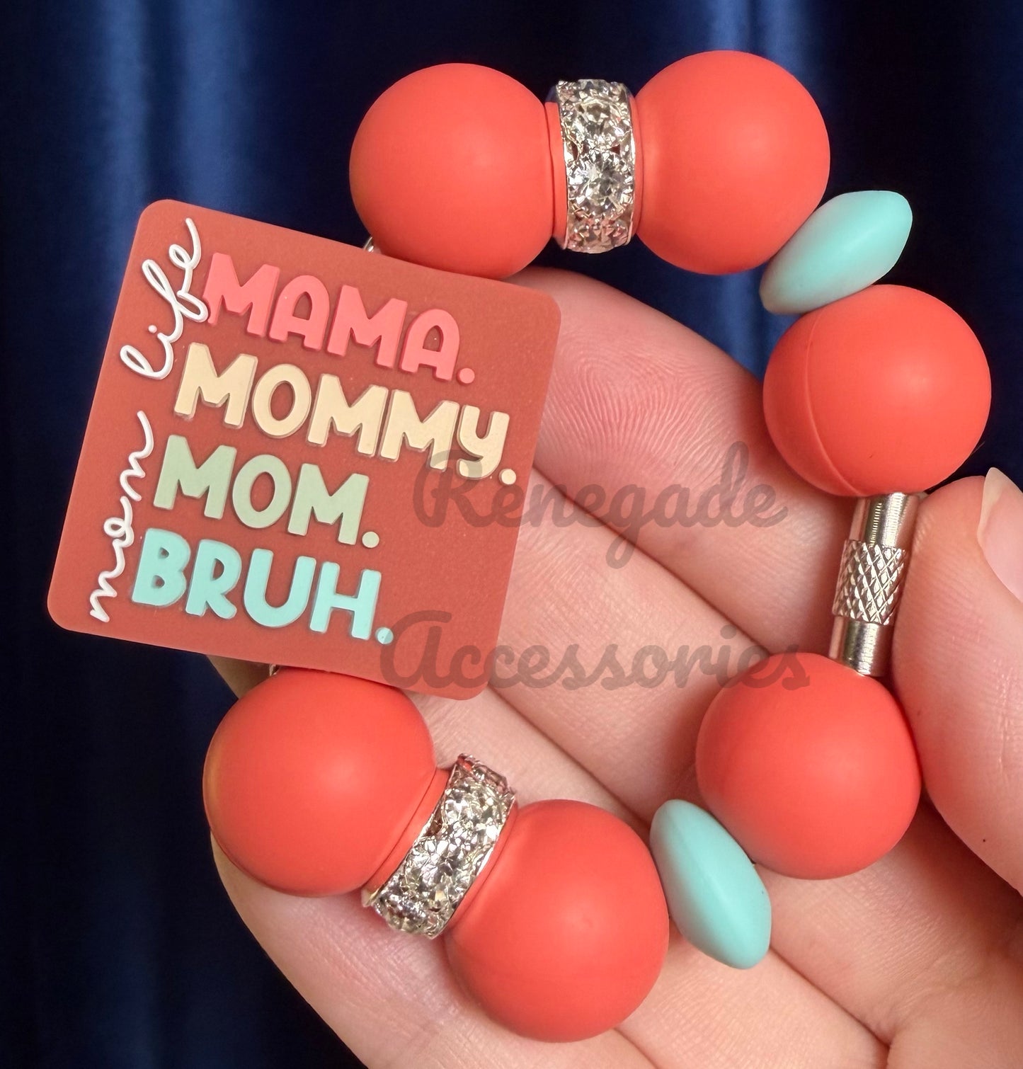 Silicone Charm - Mom Life