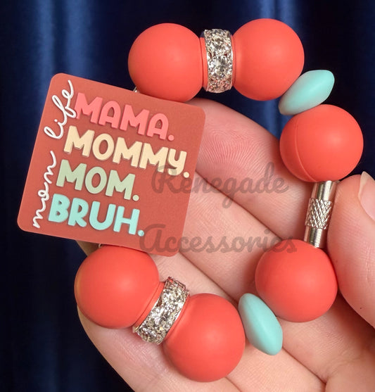 Silicone Charm - Mom Life