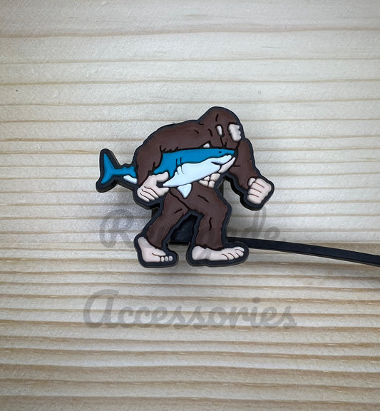 Straw Topper - Bigfoot Shark
