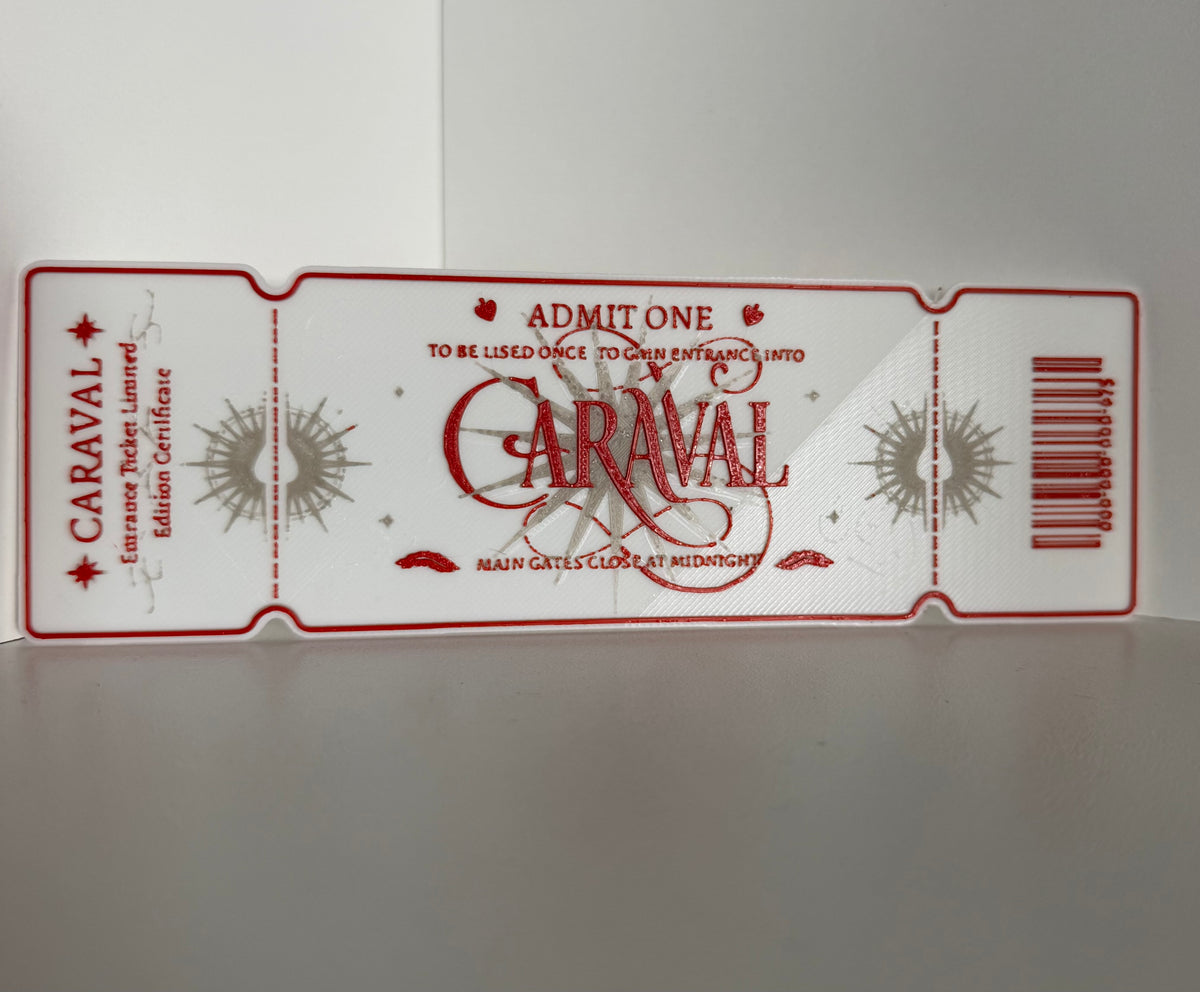 3D Printed Caraval Ticket