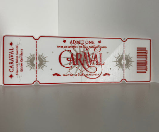3D Printed Caraval Ticket