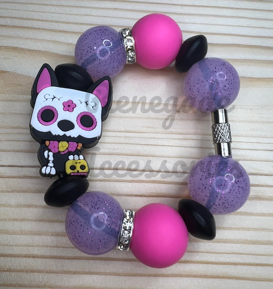 Silicone Charm - Dog - Day Of The Dead