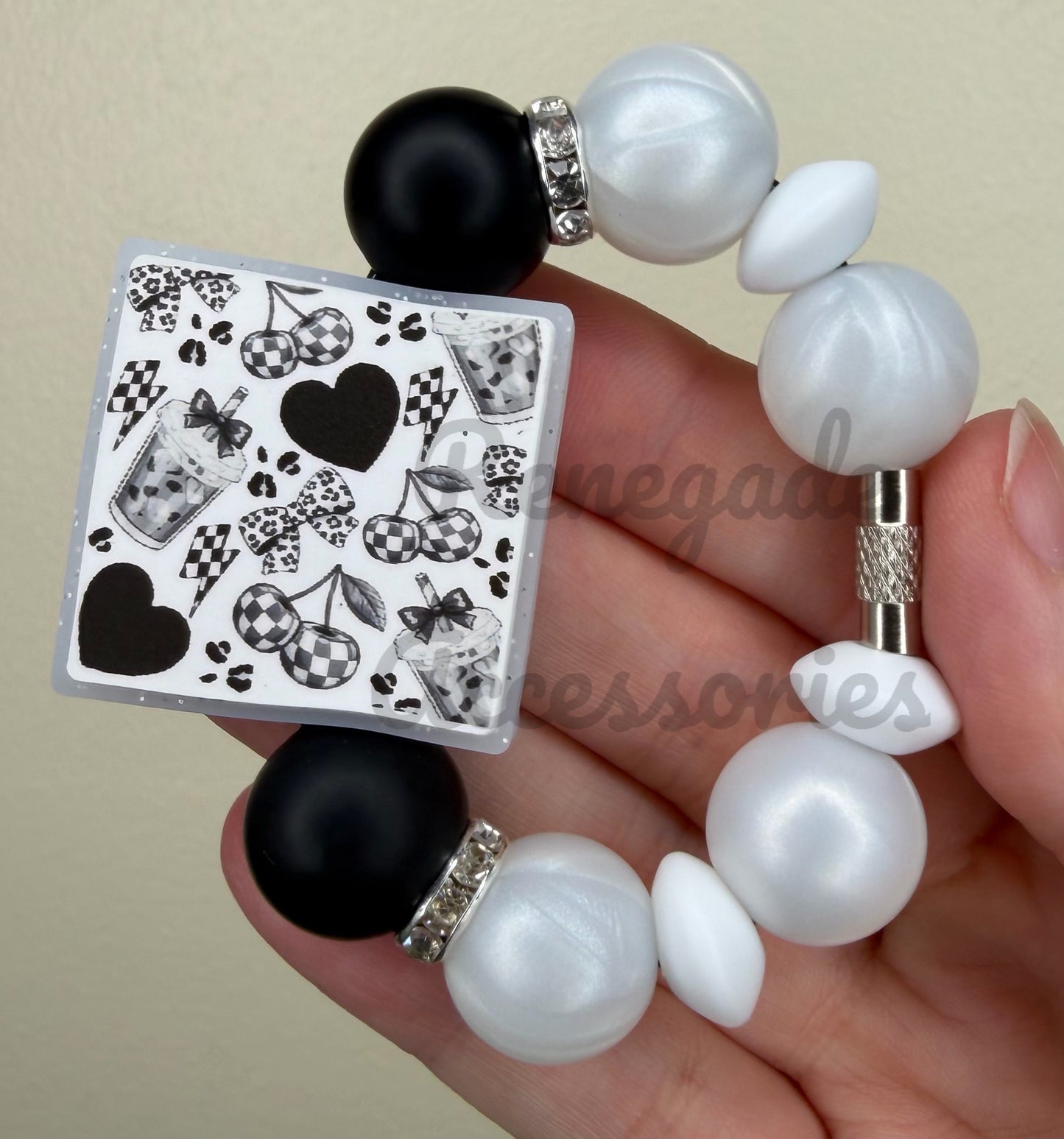 Silicone Charm - Checkered & Leopard