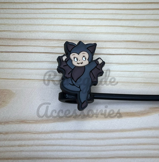 Straw Topper - Kewpie Bat