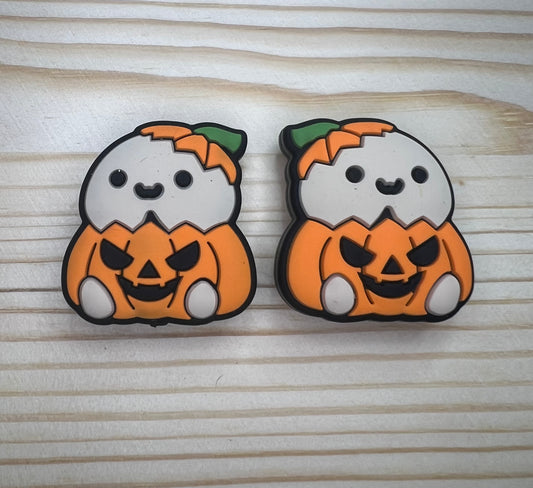 Focal Bead - Pumpkin Weenie (Set Of 2)
